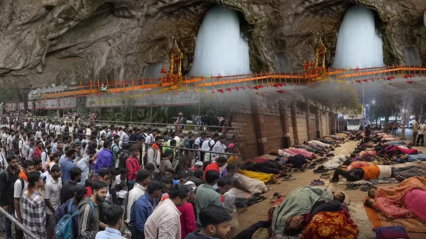 मौसम में सुधार के बाद बाल्टल मार्ग से अमरनाथ यात्रा फिर से शुरू हुई।