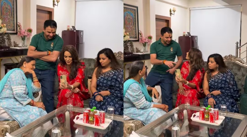 'भोजपुरी बवाल' के बाद तेज प्रताप यादव, मल्लिका शेरावत फिर मिले पटना में; वीडियो हुआ वायरल