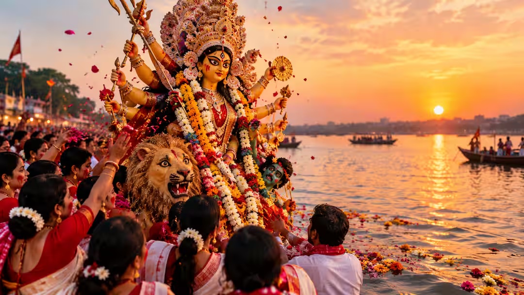 विजयादशमी: दुर्गा विसर्जन के दौरान बंगाली क्यों कहते हैं 'आशे बोचोर अबार होबे'
